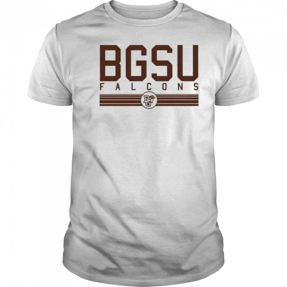BGSU Falcons logo stripe shirt