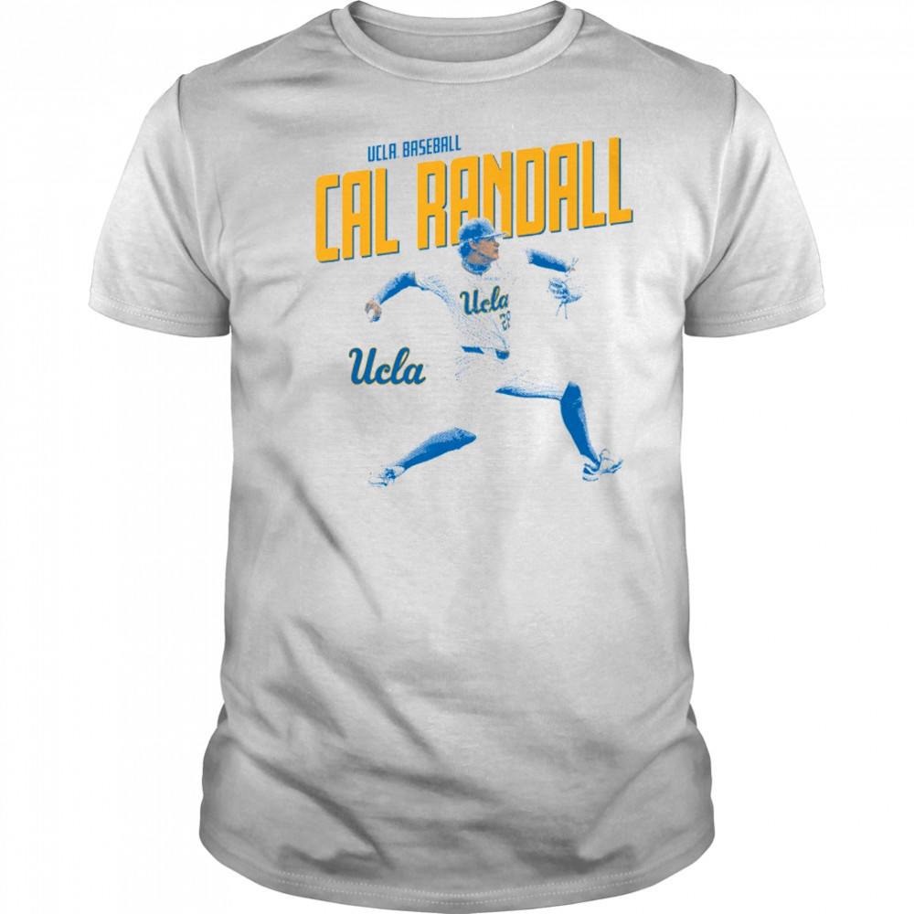 Cal Randall Illustrated UCLA Bruins Baseball NCAA Division I t-shirt