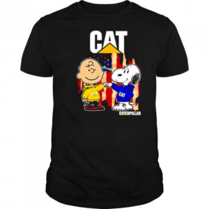 Caterpillar Charlie Brown and Snoopy shirt