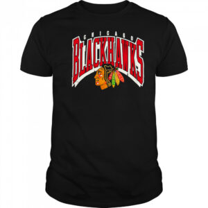 Chicago Blackhawks arc letters logo shirt