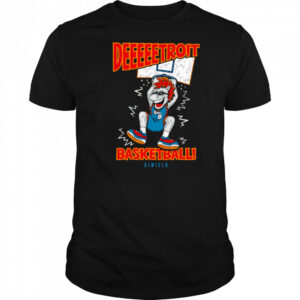 Deeeetroit basketball dunk mascot shirt