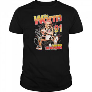 Dennis Rodman The Worm big head signature shirt