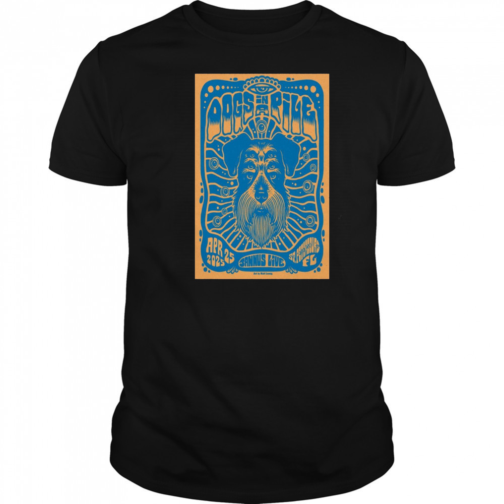 Dogs In A Pile At Jannus Live In St Petersburg, FL On April 25 2025 Tour t-shirt