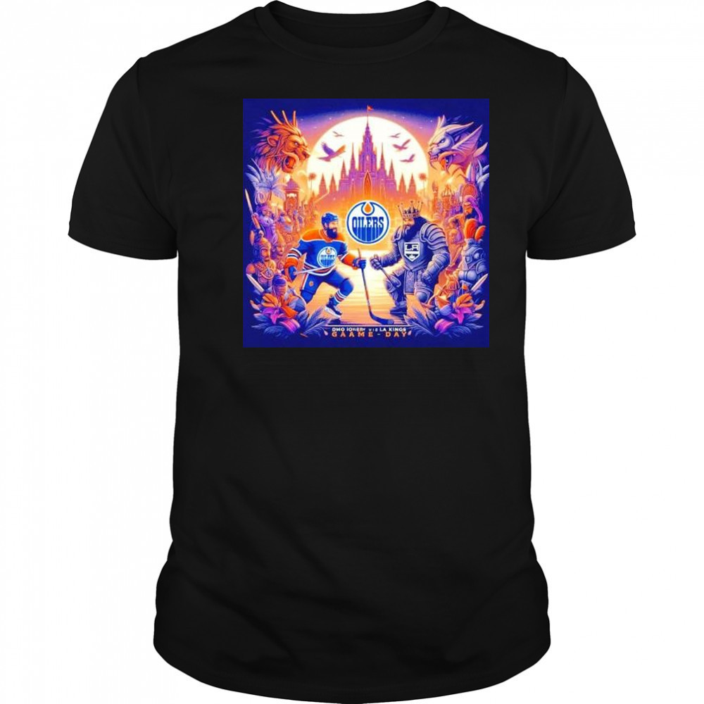 Edmonton Oilers vs Los Angeles Kings game day shirt