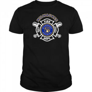 Fire dept Milwaukee Brewers baseball shirt