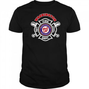 Fire dept Washington Nationals baseball shirt