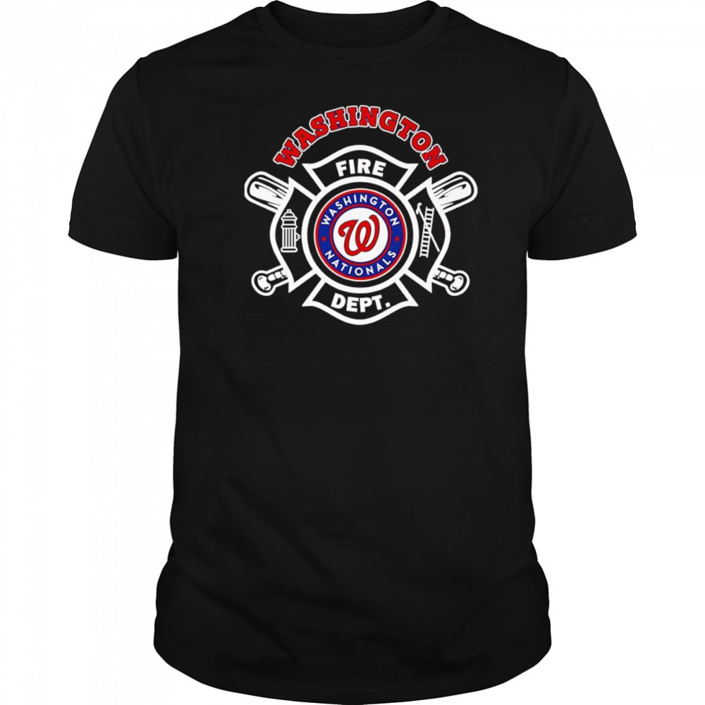 Fire dept Washington Nationals baseball shirt