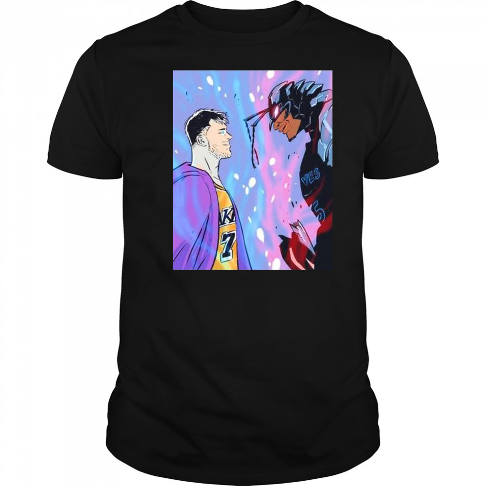 Luka Doncic vs Anthony Edwards x Solo Leveling shirt