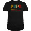 Official Popo Another Term For Grandfather Only Cooler Retro Vintage T-Shirt