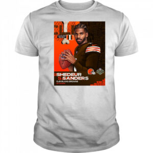 Shedeur Sanders Cleveland Brown To QB Colorado NFL Draft 2025 Poster t-shirt