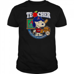 Snoopy Teacher Arizona Diamondbacks Home Run In The Classroom T-Shirt