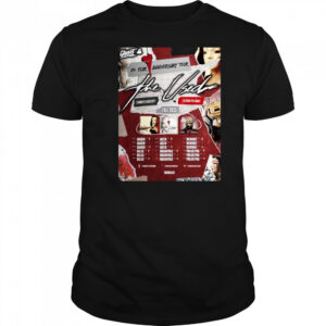 The Used 25th Anniversary Tour Fall 2025 Schedule Tour Shirt