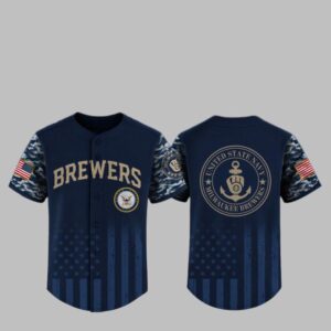 2025 Brewers US Navy Appreciation Night Jersey