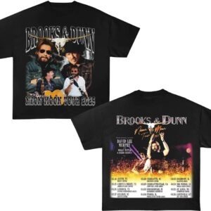 2025 Brooks and Dunn Neon Moon Tour Double Sided T-shirt