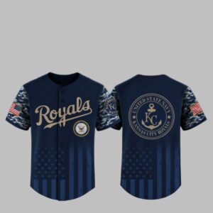2025 KC Royals US Navy Appreciation Night Jersey