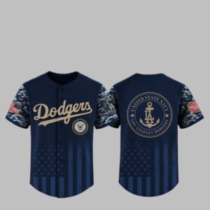 2025 LA Dodgers US Navy Appreciation Night Jersey