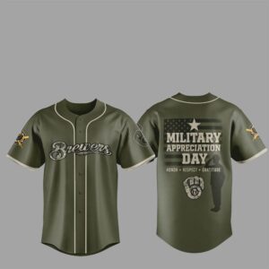 2025 Milwaukee Brewers Military Appreciation Day Jersey