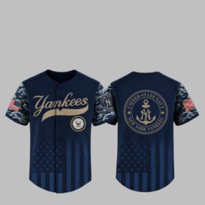 2025 NY Yankees US Navy Appreciation Night Jersey