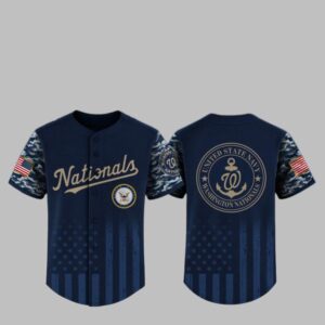 2025 Nationals US Navy Appreciation Night Jersey