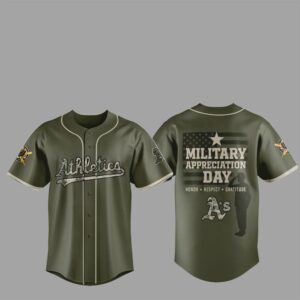 2025 Oakland Athletics Military Appreciation Day Jersey