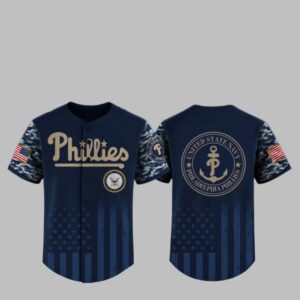 2025 Phillies US Navy Appreciation Night Jersey