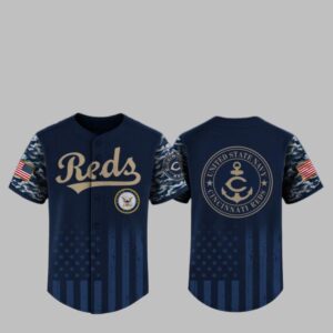 2025 Reds US Navy Appreciation Night Jersey