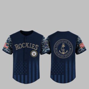 2025 Rockies US Navy Appreciation Night Jersey