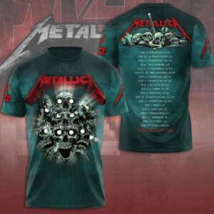 3D Metallica M72 World Tour 2025 Shirt