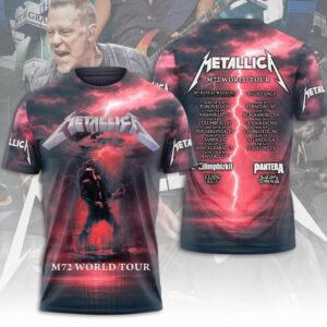 3D Metallica M72 World Tour 2025 T-Shirt