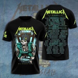 3D Metallica M72 World Tour Date 2025 T-Shirt