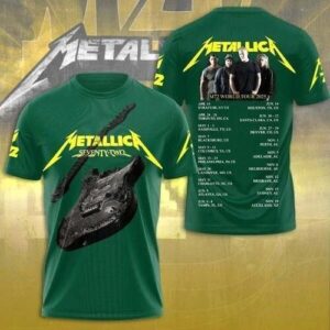 3D T-Shirt Metallica M72 World Tour Date 2025