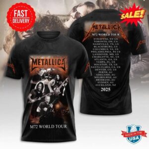 3D T-Shirts Metallica Tour 2025