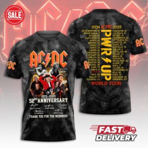 52nd anniversary ACDC t-shirt