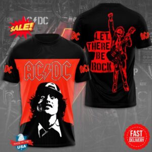 AC DC 2025 Let There Be Rock 3D Shirt