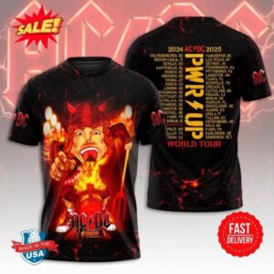 ACDC 2024-2025 PWR UP Tour 3D Shirt