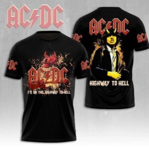 ACDC 2025 North America PWRUP Tour 52 Years Tour 3D T-Shirts