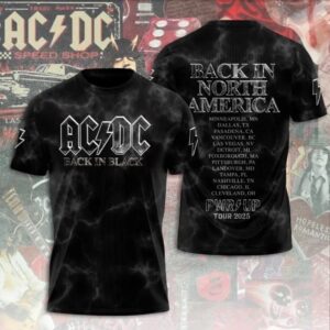 ACDC 2025 Rock Tour 3D Tee