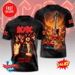 ACDC 3D Tour 2025 North America Rock Tee for Concert Goers USA Shirt