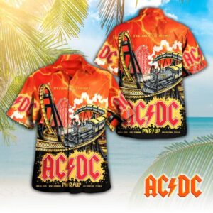 ACDC Arlington Texas concert Hawaiian shirt