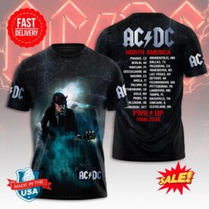 ACDC Band 3D North America Tour 2025 Tee for Loud Rock Lovers Shirt