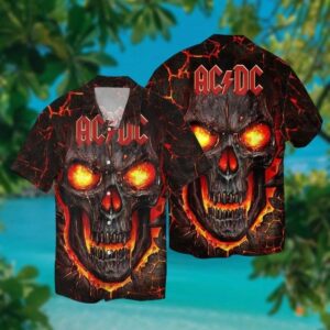 ACDC Band Hawaiian Shirt Pwr Up Tour 2025