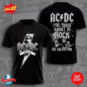 ACDC Band We Salute You Full Size 3D T Shirt