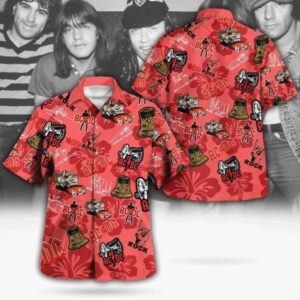ACDC Button Up Hawaiian Shirt Pwr Up Tour 2025