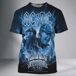 ACDC Event Vancouver PWR UP Tour 2025 At BC Place In Vancouver Canada 3D Shirt