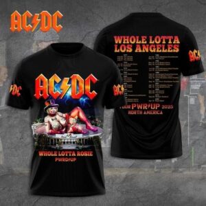 ACDC Pwr Up 2025 TOUR North America 3D T-Shirt