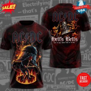ACDC Rock Band – Bells Bells 3D Shirt