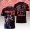 ACDC TOUR 2025 Bon Scott- Legends Never Die 3D Shirt