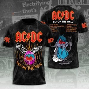 ACDC Tour Fly On The Wall 3D Shirt