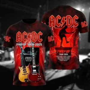 ACDC Tour Print 3D Shirt