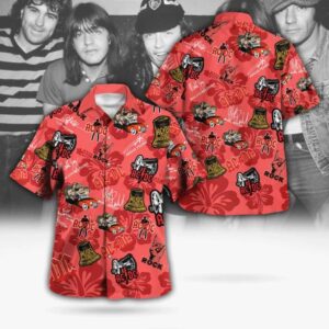 ACDC cartoon Hawaiian shirt